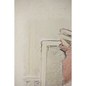 Jean-Pierre Cassigneul ジャン＝ピエール・カシニョール 【アトリエのモデル Le modèle dans l'atelier】リトグラフ　Z308 