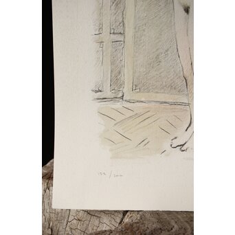 Jean-Pierre Cassigneul ジャン＝ピエール・カシニョール 【アトリエのモデル Le modèle dans l'atelier】リトグラフ　Z308 