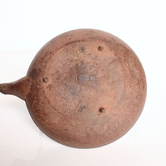 根来實三/ 実三 翡翠に魚 鉄蓋 鉄瓶/銚子　M321 