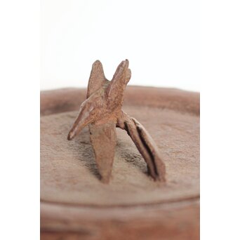 根来實三/ 実三 翡翠に魚 鉄蓋 鉄瓶/銚子　M321 