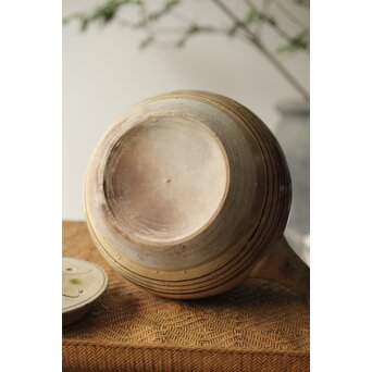 皆川マスか 益子焼 山水 土瓶 急須　P345 