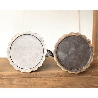 菊燭台一対　M323 