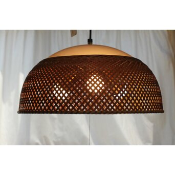 ヤマギワ 近藤昭作「竹のあかり」半月型 3灯ペンダントライト　A038 