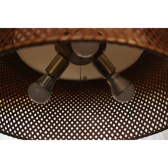 ヤマギワ 近藤昭作「竹のあかり」半月型 3灯ペンダントライト　A038 