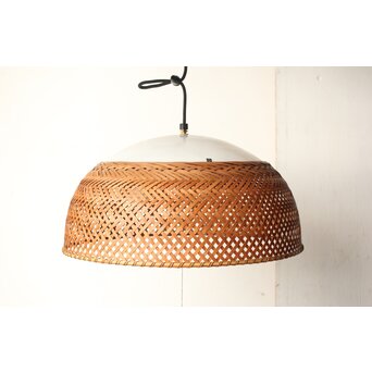 ヤマギワ 近藤昭作「竹のあかり」半月型 3灯ペンダントライト　A038 