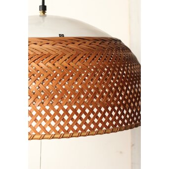 ヤマギワ 近藤昭作「竹のあかり」半月型 3灯ペンダントライト　A038 