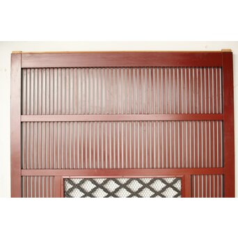 ハイサイズ 松皮菱組子窓付 格子蔵戸　W071Y 