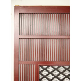 ハイサイズ 松皮菱組子窓付 格子蔵戸　W071Y 