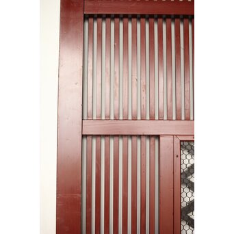 ハイサイズ 松皮菱組子窓付 格子蔵戸　W071Y 