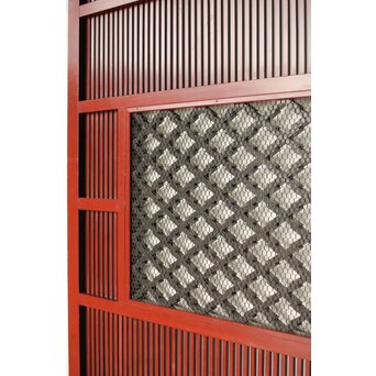 ハイサイズ 松皮菱組子窓付 格子蔵戸　W071Y 