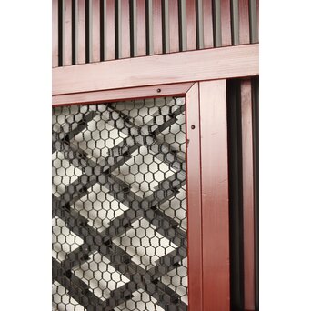 ハイサイズ 松皮菱組子窓付 格子蔵戸　W071Y 