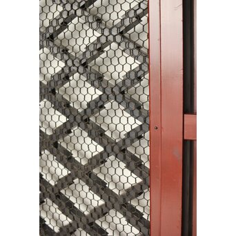 ハイサイズ 松皮菱組子窓付 格子蔵戸　W071Y 