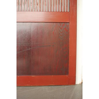 ハイサイズ 松皮菱組子窓付 格子蔵戸　W071Y 