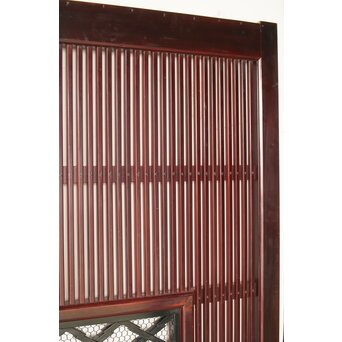 ハイサイズ 松皮菱組子窓付 格子蔵戸　W071Y 