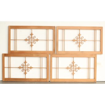 曲木組子天袋小引戸 4枚1組　R0206 