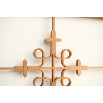 曲木組子天袋小引戸 4枚1組　R0206 