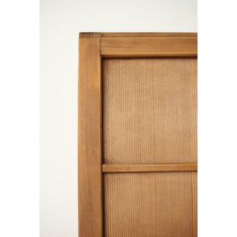 乱菊プレスガラスの横桟板戸 2枚1組　GD0107 