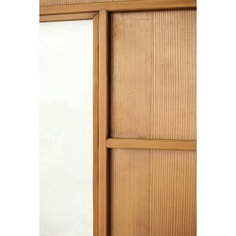 乱菊プレスガラスの横桟板戸 2枚1組　GD0107 