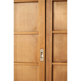 乱菊プレスガラスの横桟板戸 2枚1組　GD0107 