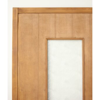 乱菊プレスガラスの横桟板戸 2枚1組　GD0107 