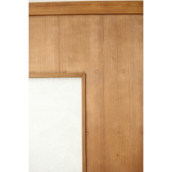 乱菊プレスガラスの横桟板戸 2枚1組　GD0107 