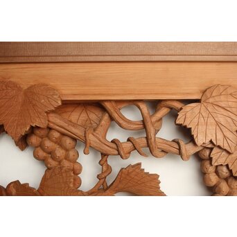 葡萄の木彫欄間 2枚1組　R0209Y 