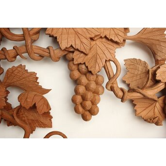 葡萄の木彫欄間 2枚1組　R0209Y 