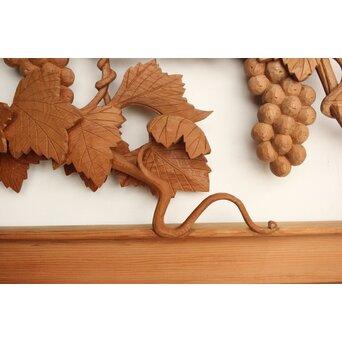 葡萄の木彫欄間 2枚1組　R0209Y 