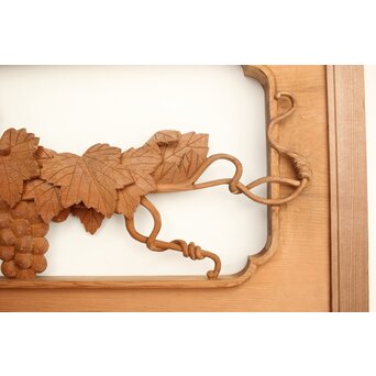 葡萄の木彫欄間 2枚1組　R0209Y 