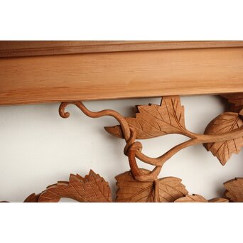 葡萄の木彫欄間 2枚1組　R0209Y 