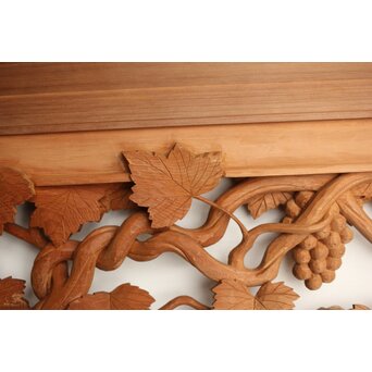 葡萄の木彫欄間 2枚1組　R0209Y 