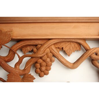 葡萄の木彫欄間 2枚1組　R0209Y 