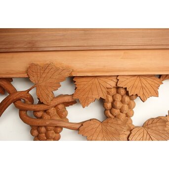 葡萄の木彫欄間 2枚1組　R0209Y 