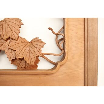 葡萄の木彫欄間 2枚1組　R0209Y 