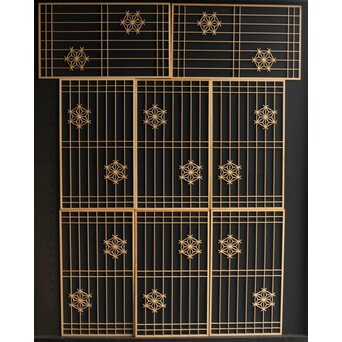 散らし麻組子部材 14枚1組　R0212