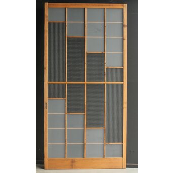 幾何学模様デザインガラス戸 2枚1組　GD0111Y 