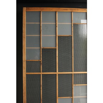 幾何学模様デザインガラス戸 2枚1組　GD0111Y 