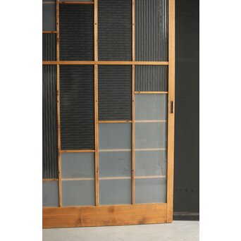 幾何学模様デザインガラス戸 2枚1組　GD0111Y 