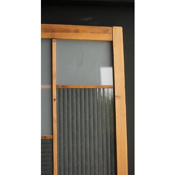 幾何学模様デザインガラス戸 2枚1組　GD0111Y 