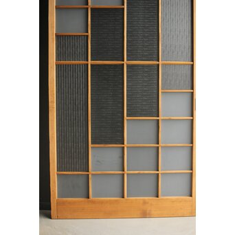 幾何学模様デザインガラス戸 2枚1組　GD0111Y 