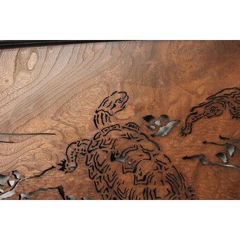 欅一枚板 透かし欄間　R0213 