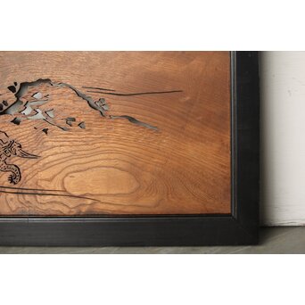 欅一枚板 透かし欄間　R0213 