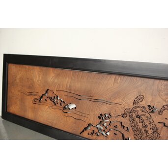 欅一枚板 透かし欄間　R0213 