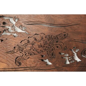 欅一枚板 透かし欄間　R0213 