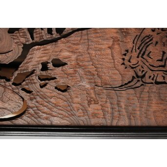 欅一枚板 透かし欄間　R0213 