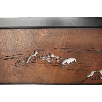 欅一枚板 透かし欄間　R0213 