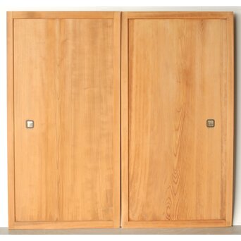 杉一枚板戸 4枚1組　B1018 CDの表