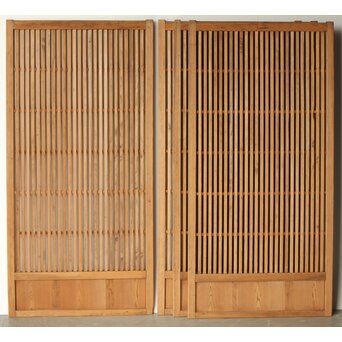 白木太格子戸 4枚1組　L1059