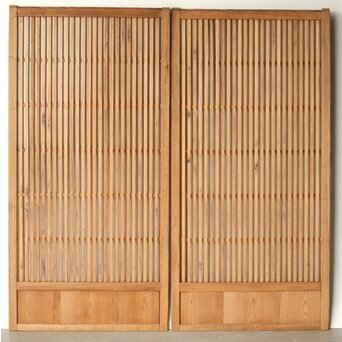 白木太格子戸 4枚1組　L1059 ABの裏面