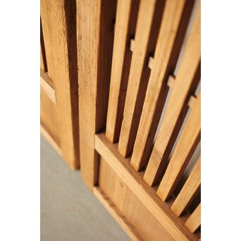 白木太格子戸 4枚1組　L1059 